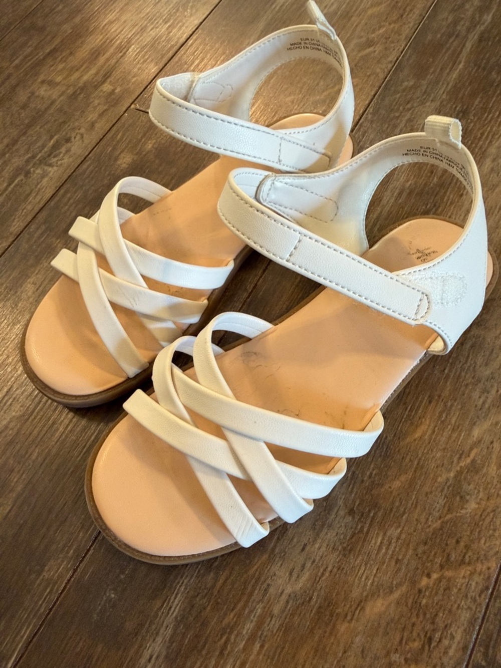 H&M White Girls Strappy Sandals - Picture 5 of 7